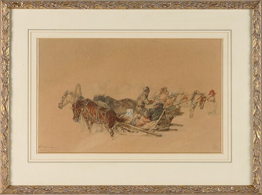 Сверчков Николай Егорович. Парень у саней